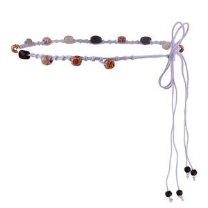 Bohemian Hand Woven Beaded Belt For Women Adjustable Boho Thin Macrame Braided🐣